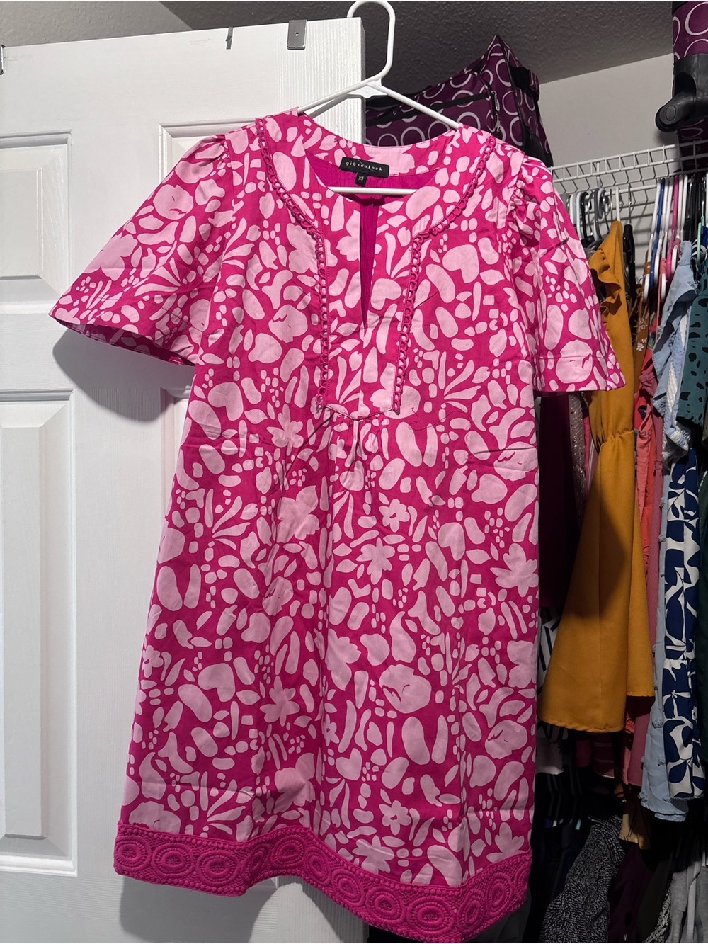 Gibsonlook Pink Potager Cabana Dress